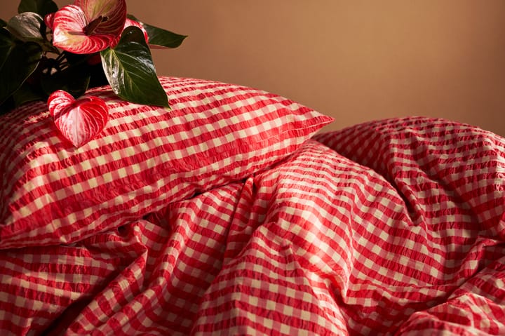 Set da letto Bæk&Bølge 220x220 cm, Rosso-giallo Juna