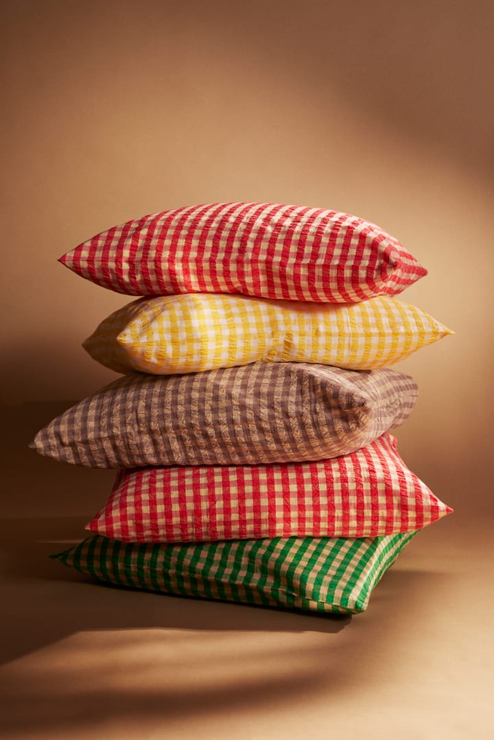 Set da letto Bæk&Bølge 220x220 cm, Rosso-giallo Juna