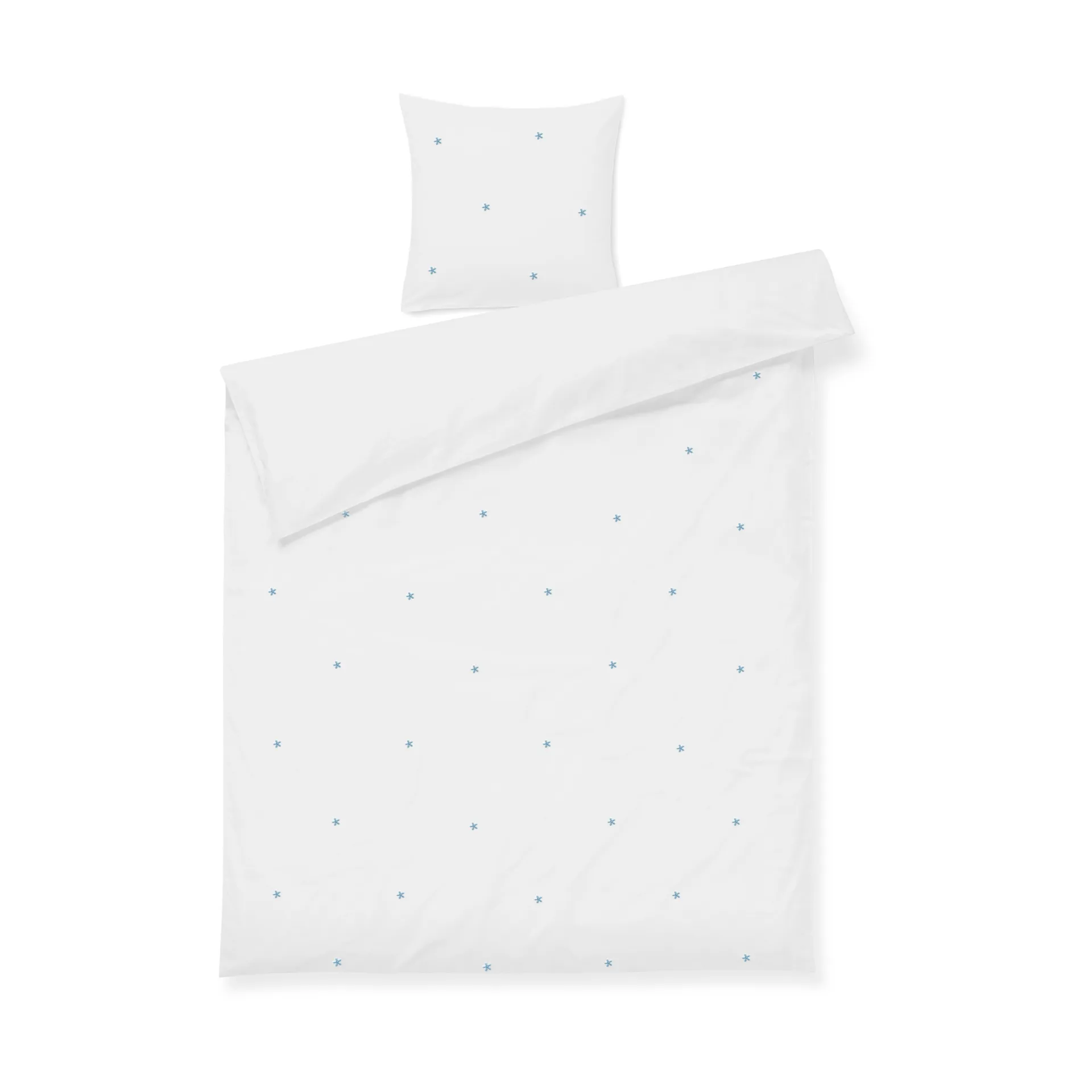 Set da letto Daisy 150x210 cm, Bianco-azzurro Juna