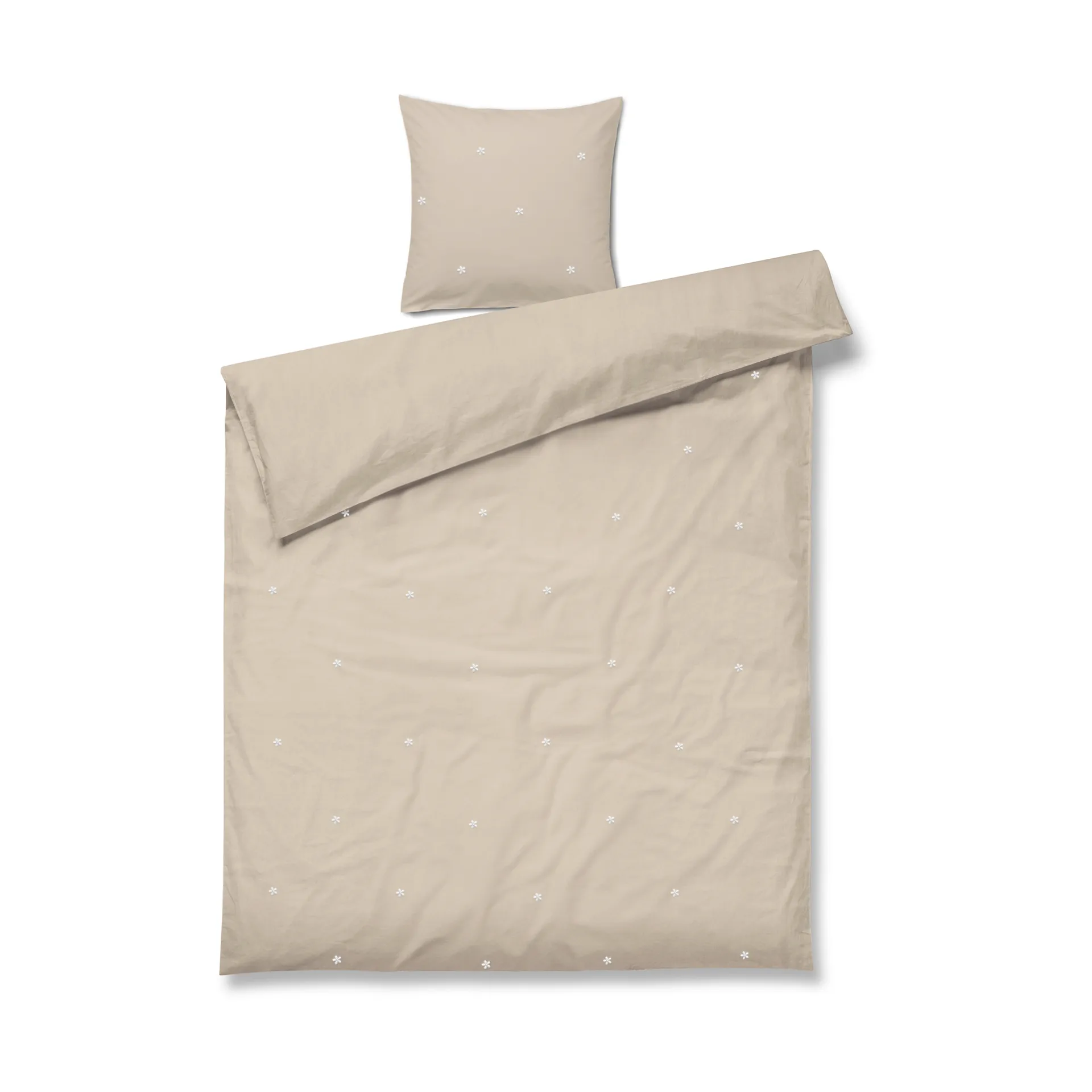 Set da letto Daisy 150x210 cm, Sand-bianco Juna
