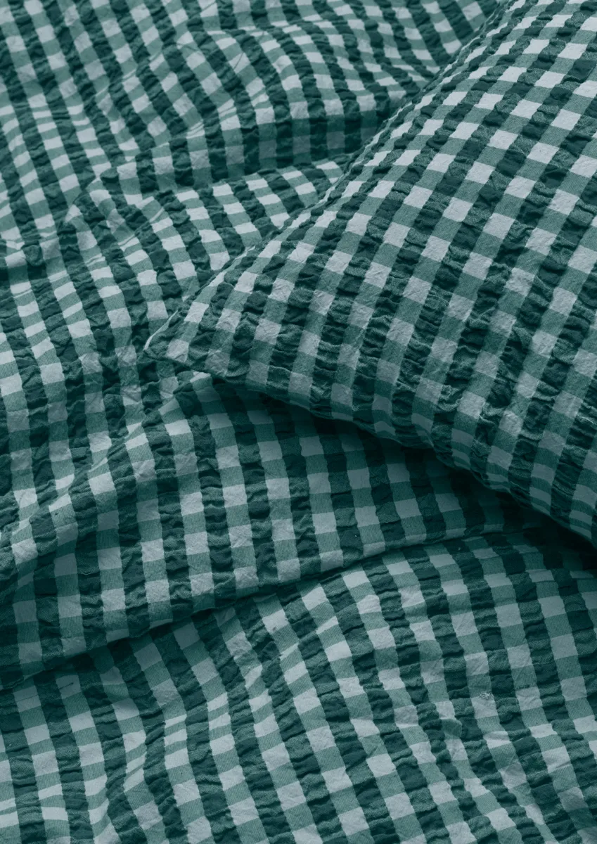 Set lenzuola Bæk&Bølge 140x200 cm, Verde-azzurro Juna