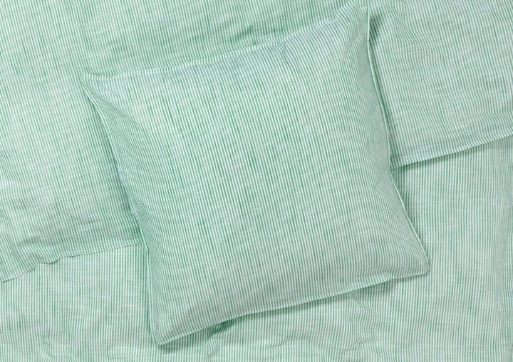 Set letto Monochrome Lines 150x210 cm - Verde, bianco - Juna