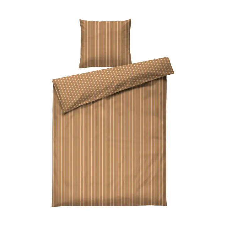 Soft set copripiumino, 150x210/50x60 cm - Caramello-offwhite - Juna