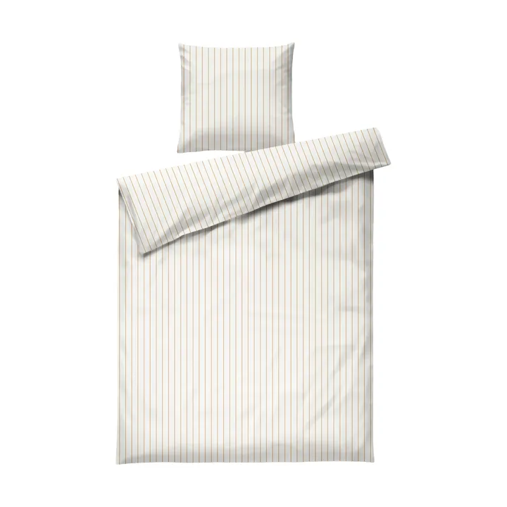 Soft set copripiumino, 150x210/50x60 cm - Offwhite-caramello - Juna