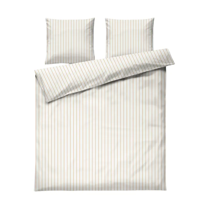 Soft set copripiumino, 220x220/2x50x60 cm - Offwhite-caramello - Juna