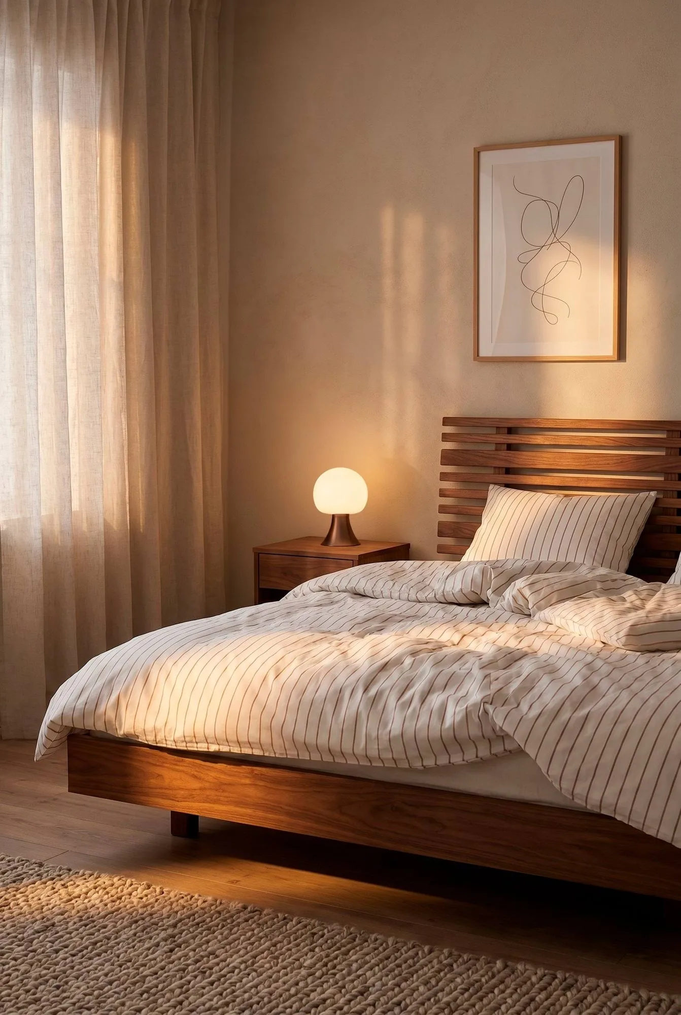 Soft set copripiumino, 220x220/2x50x60 cm, Offwhite-caramello Juna