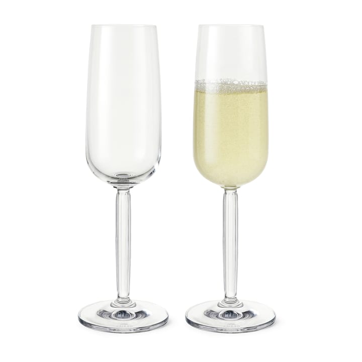 Bicchiere da champagne Hammershøi 24 cl, confezione da 2 - Chiaro - Kähler