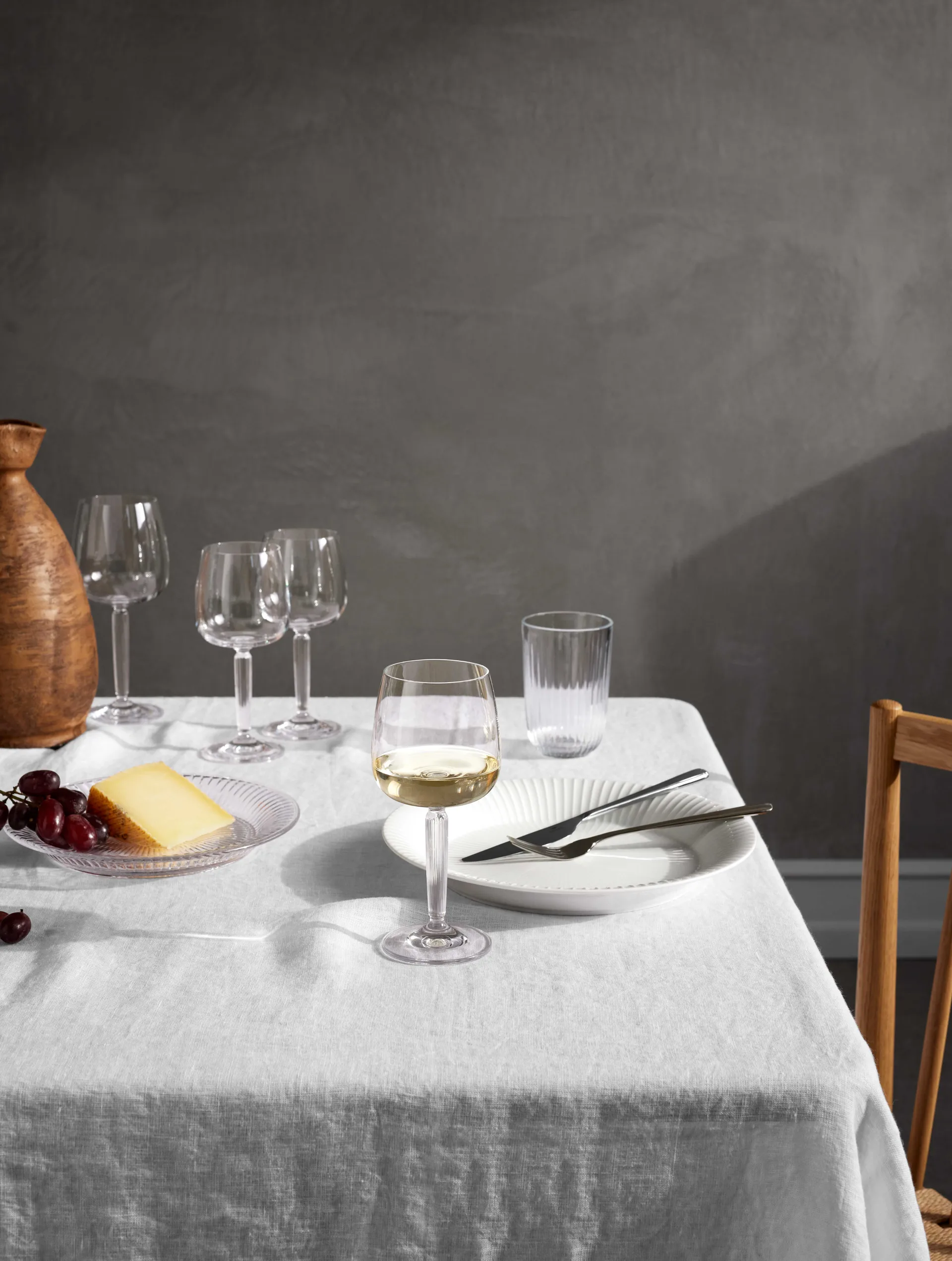 Bicchiere da vino bianco Hammershøi 35 cl, confezione da 2, Trasparente Kähler