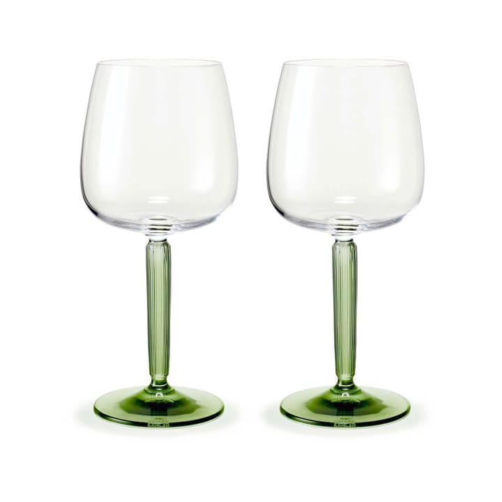Bicchiere da vino rosso Hammershøi 49 cl, confezione da 2 - Trasparente, verde - Kähler