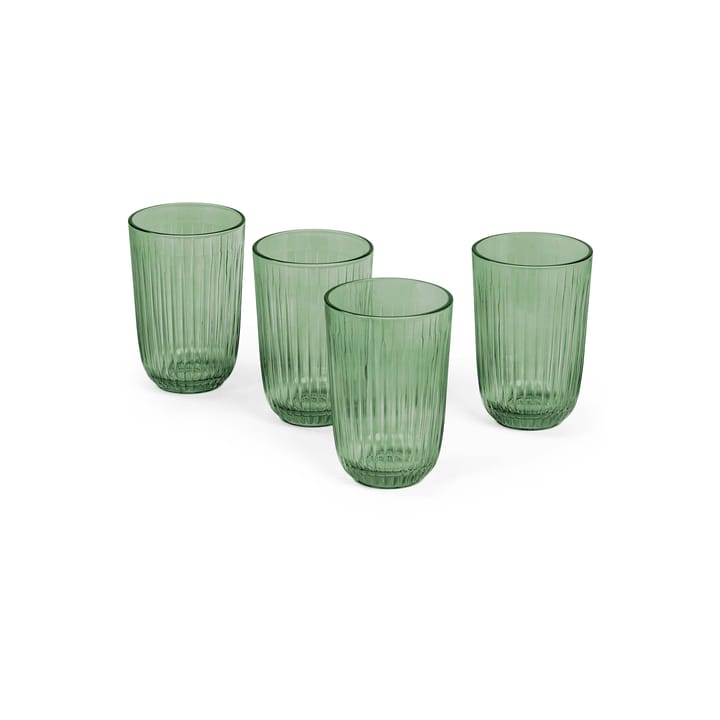 Bicchiere per acqua Hammershøi 37 cl, confezione da 4 - Verde - Kähler