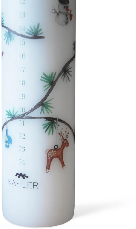 Candele A Colonna Bianche Avvento – Grandi E Spesse 15x8 Cm – 4 Pezzi Con Piastrine Adesive – Autoestinguenti Made In Germany – Luce Calda E Sicura Per Natale - 3