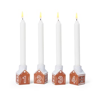 Candelabro dell'Avvento Gingerbread 4 pezzi - Marrone - Kähler