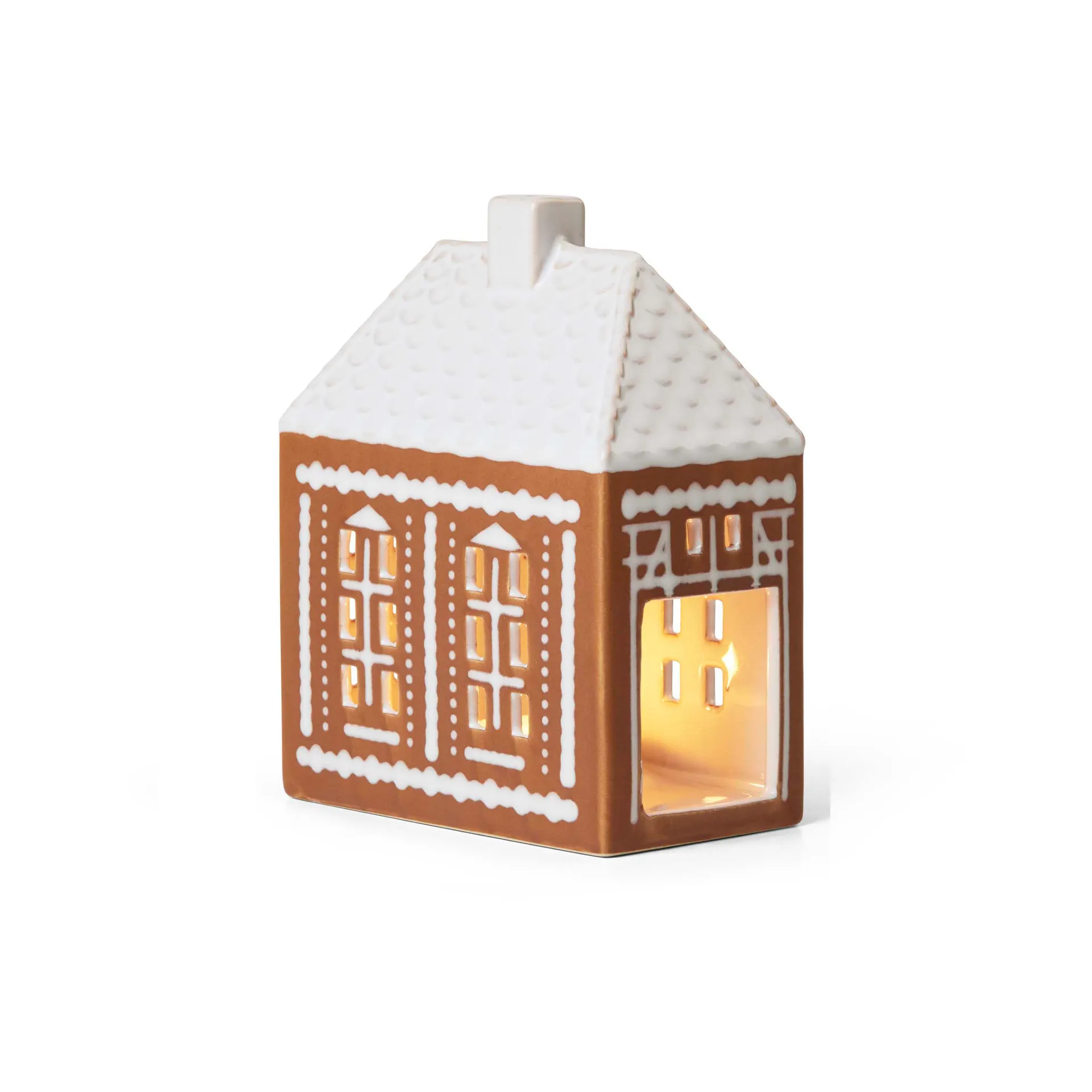 Casetta luminosa Gingerbread medium 15 cm, Marrone Kähler