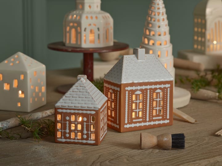 Casetta luminosa Gingerbread medium 15 cm, Marrone Kähler