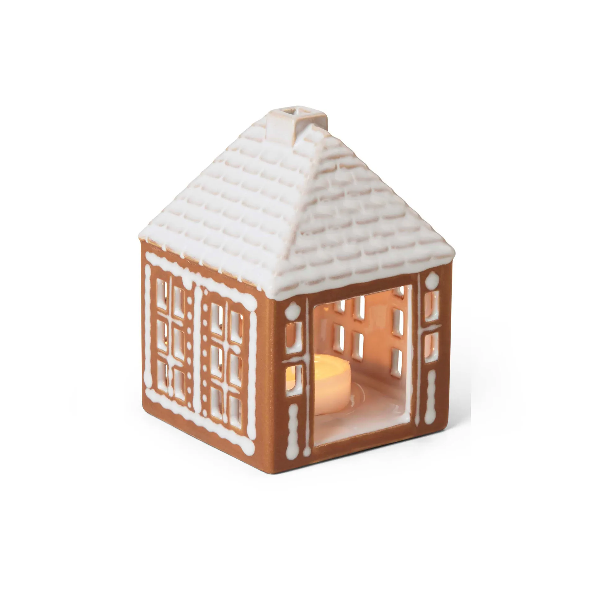 Casetta luminosa Gingerbread small 11 cm, Marrone Kähler
