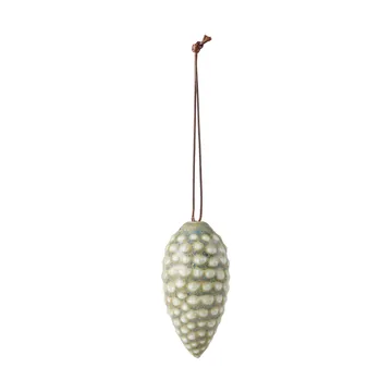 Ciondolo pigna Christmas Tales, 6 cm - Verde - Kähler