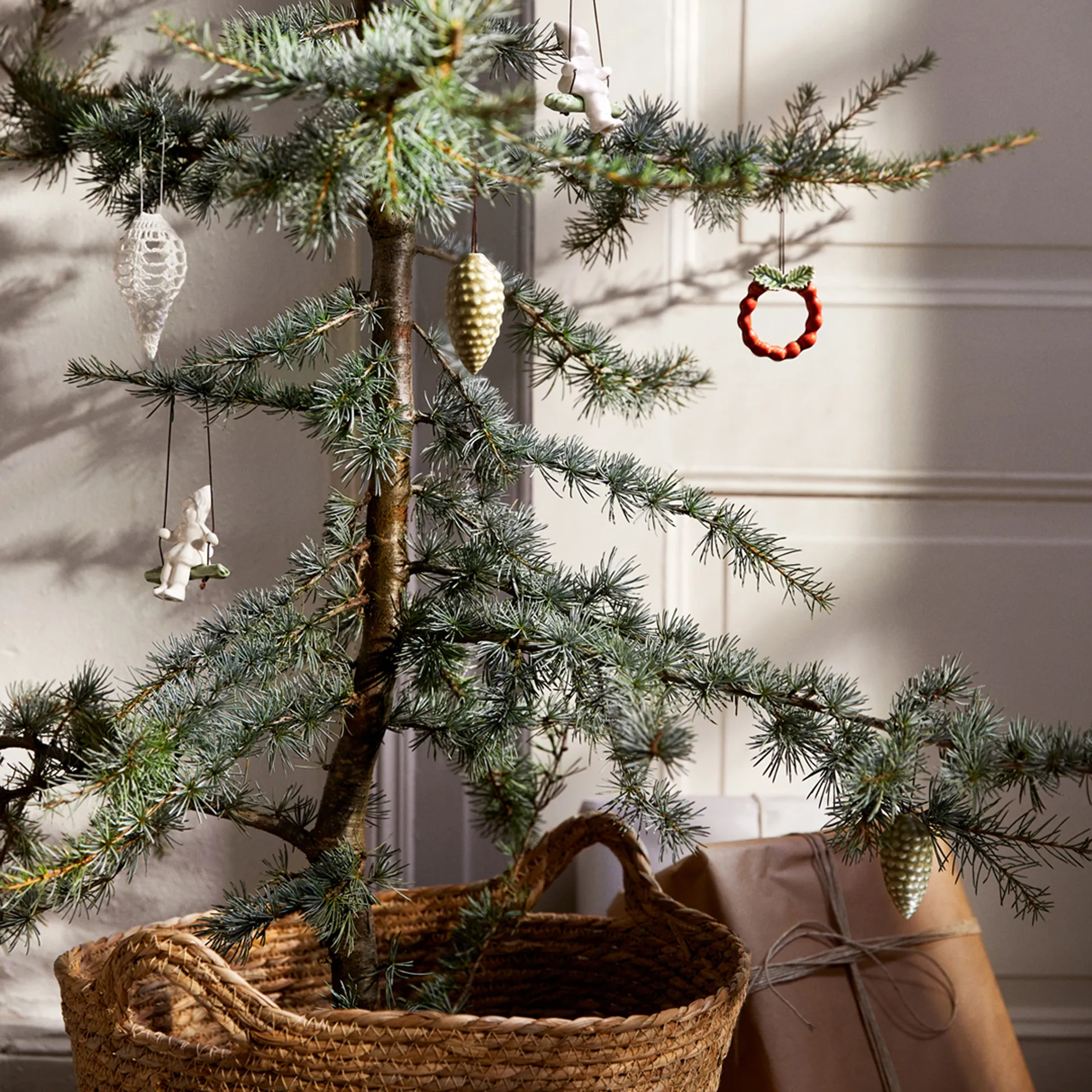 Ciondolo pigna Christmas Tales, 6 cm, Verde Kähler