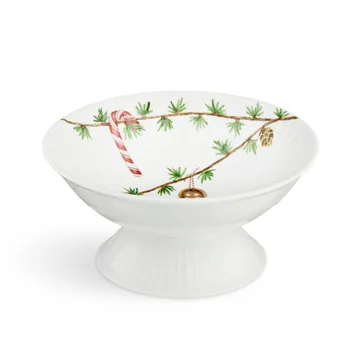 Ciotola natalizia Hammershøi su piedistallo Ø16 cm - Bianco - Kähler