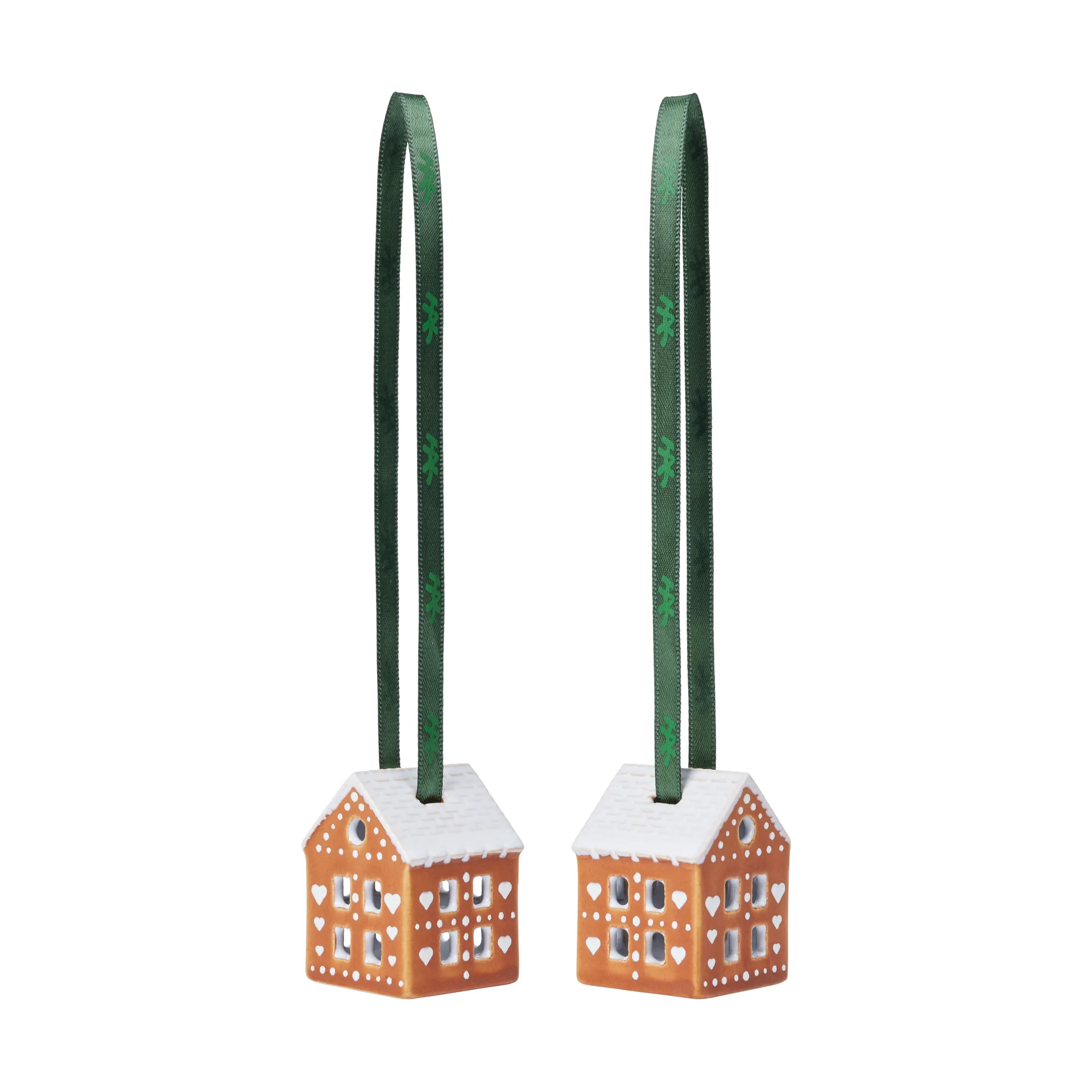 Decorazione natalizia Gingerbread 5 cm confezione da 2, Marrone Kähler