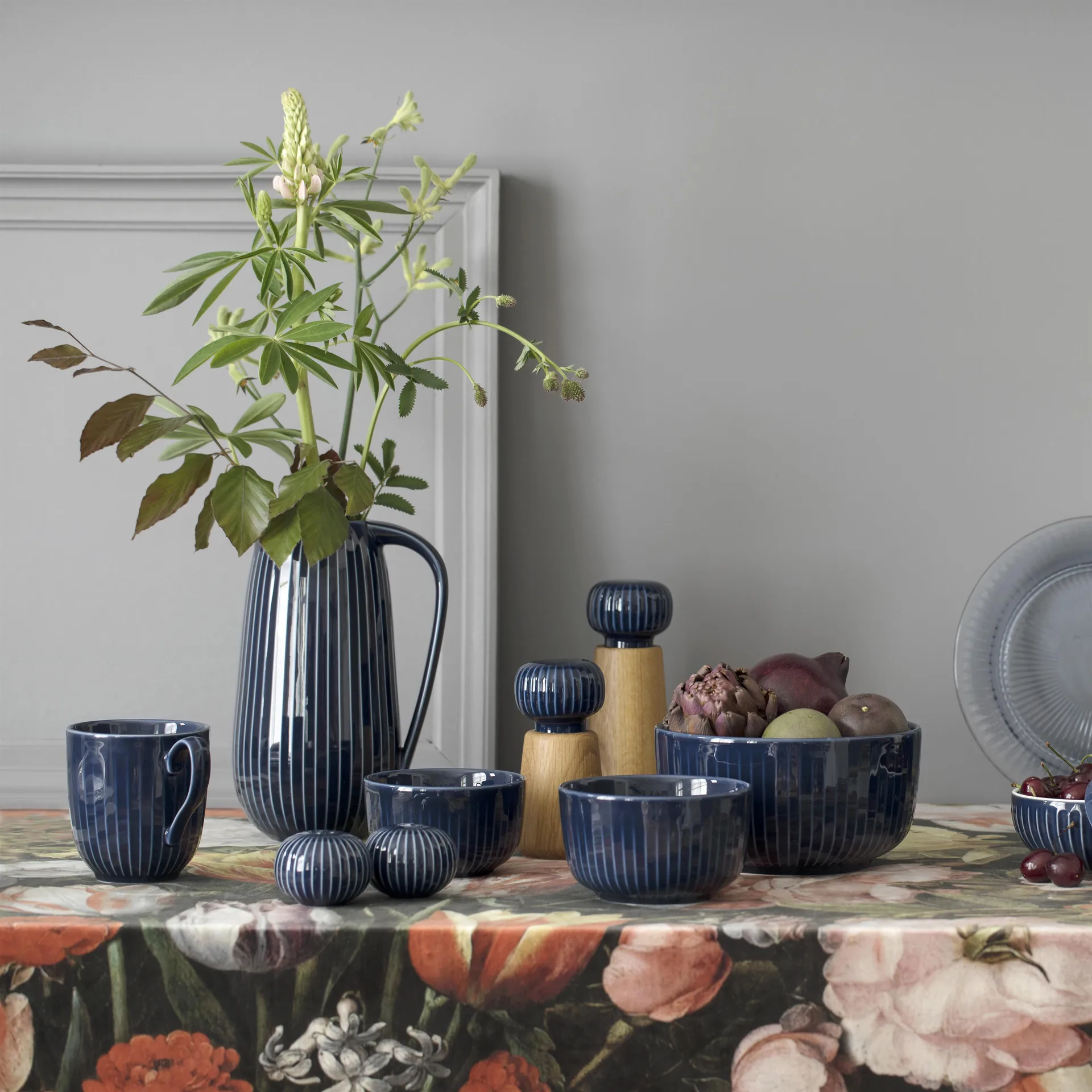 Hammershøi macinaspezie grande, Indigo, 18 cm Kähler