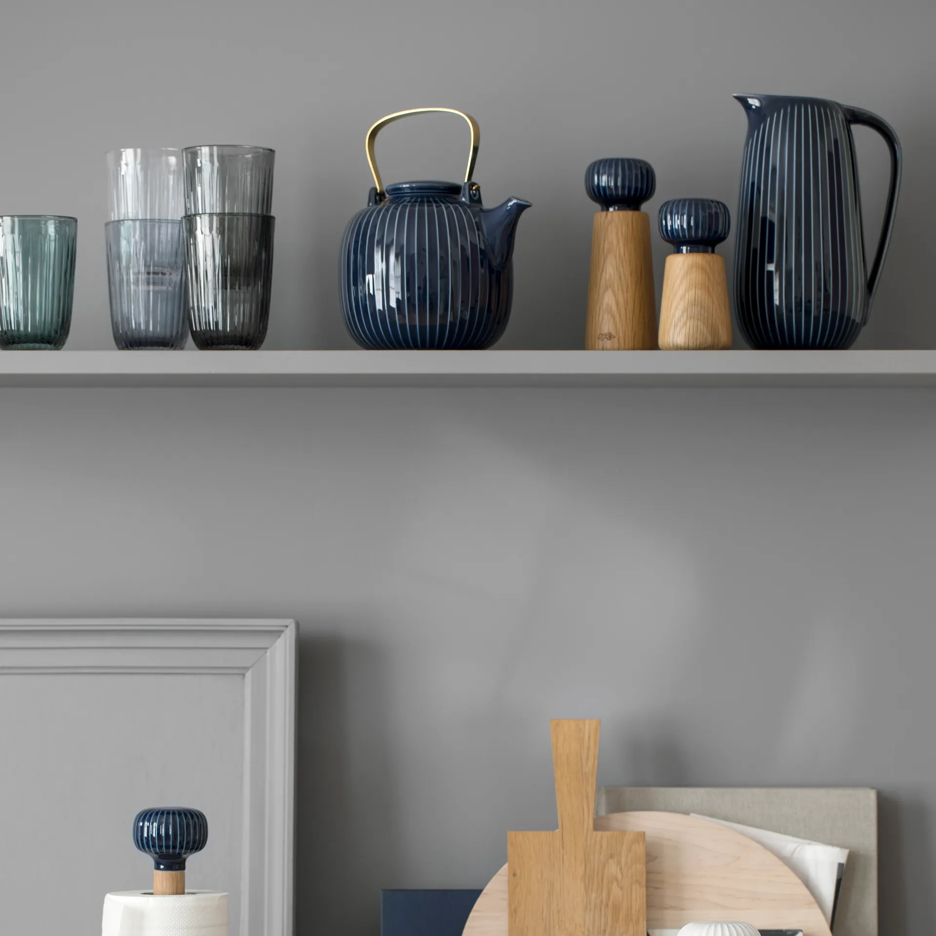 Hammershøi macinaspezie grande, Indigo, 18 cm Kähler