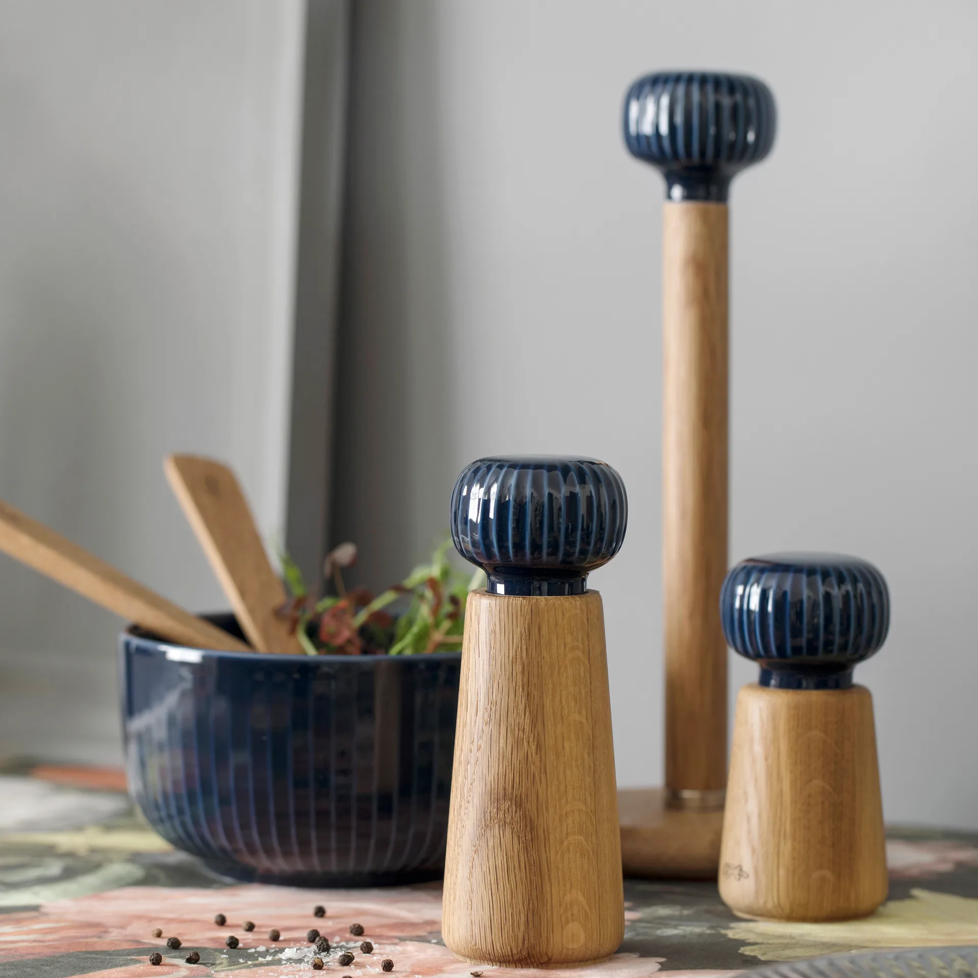 Hammershøi macinaspezie grande, Indigo, 18 cm Kähler