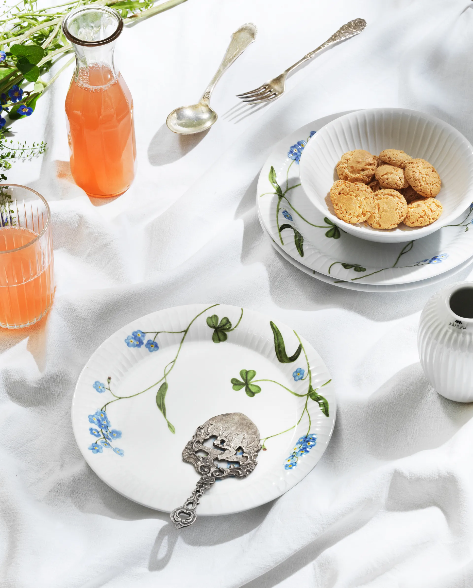 Hammershøi Summer Piatto Ø22 cm, Non ti scordar di me Kähler