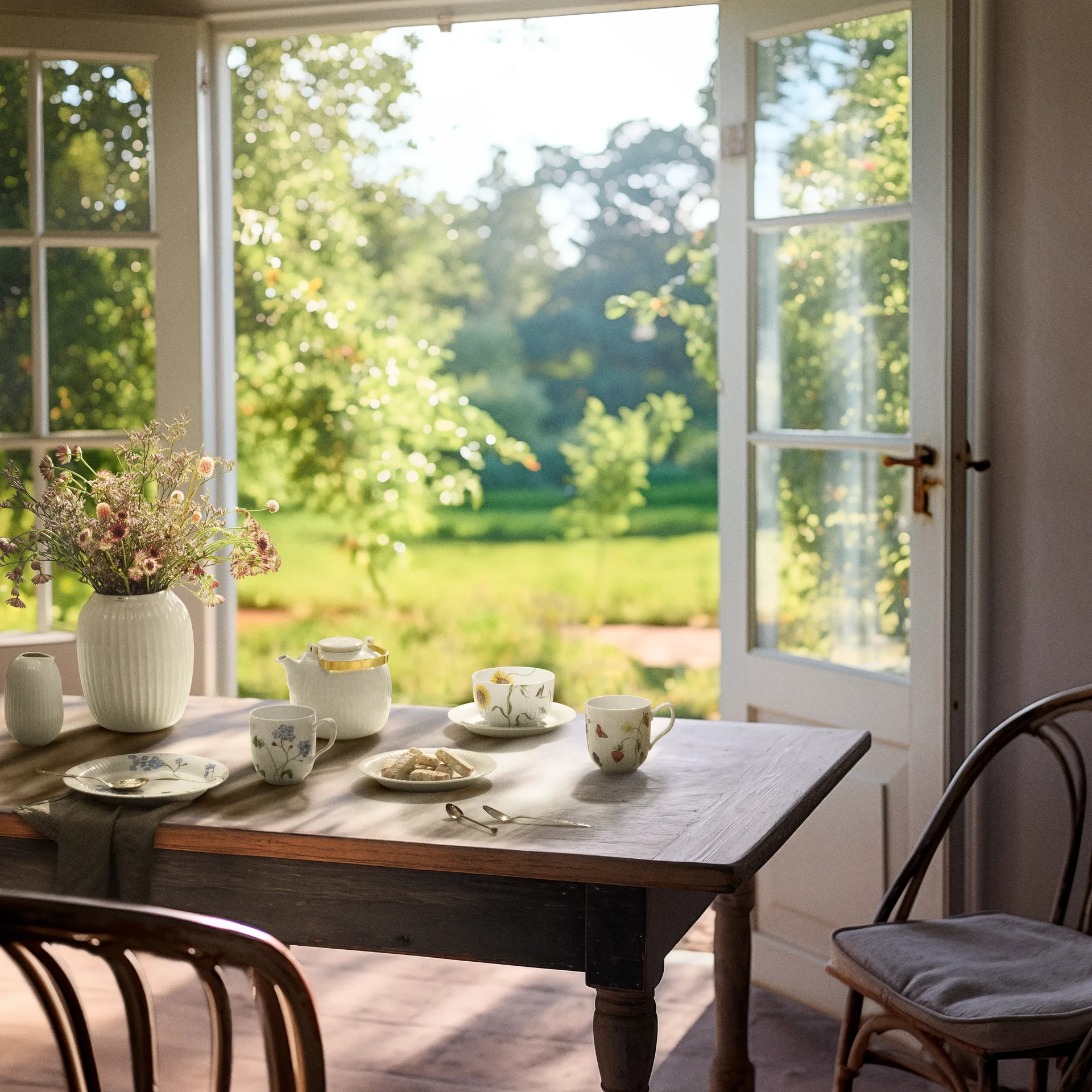 Hammershøi Summer Piatto Ø22 cm, Non ti scordar di me Kähler