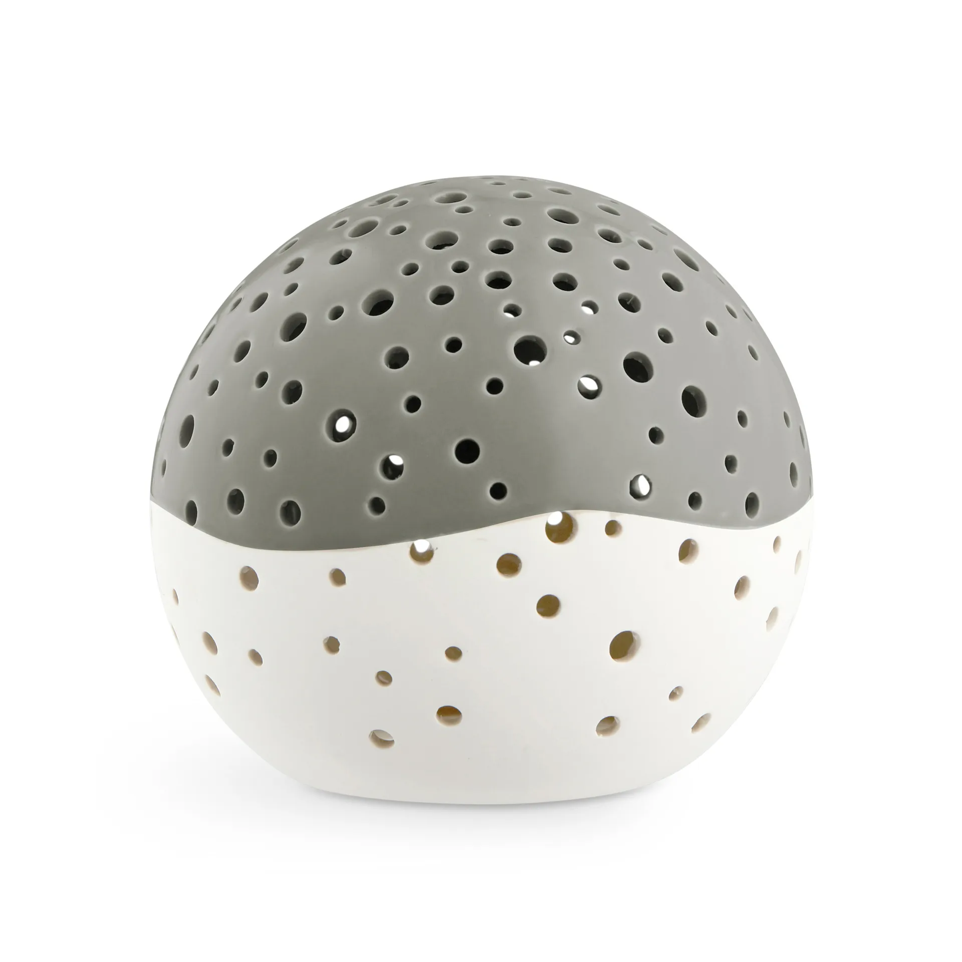 Lanterna portacandele Nobili, verde oliva, Grande Ø 14 cm Kähler