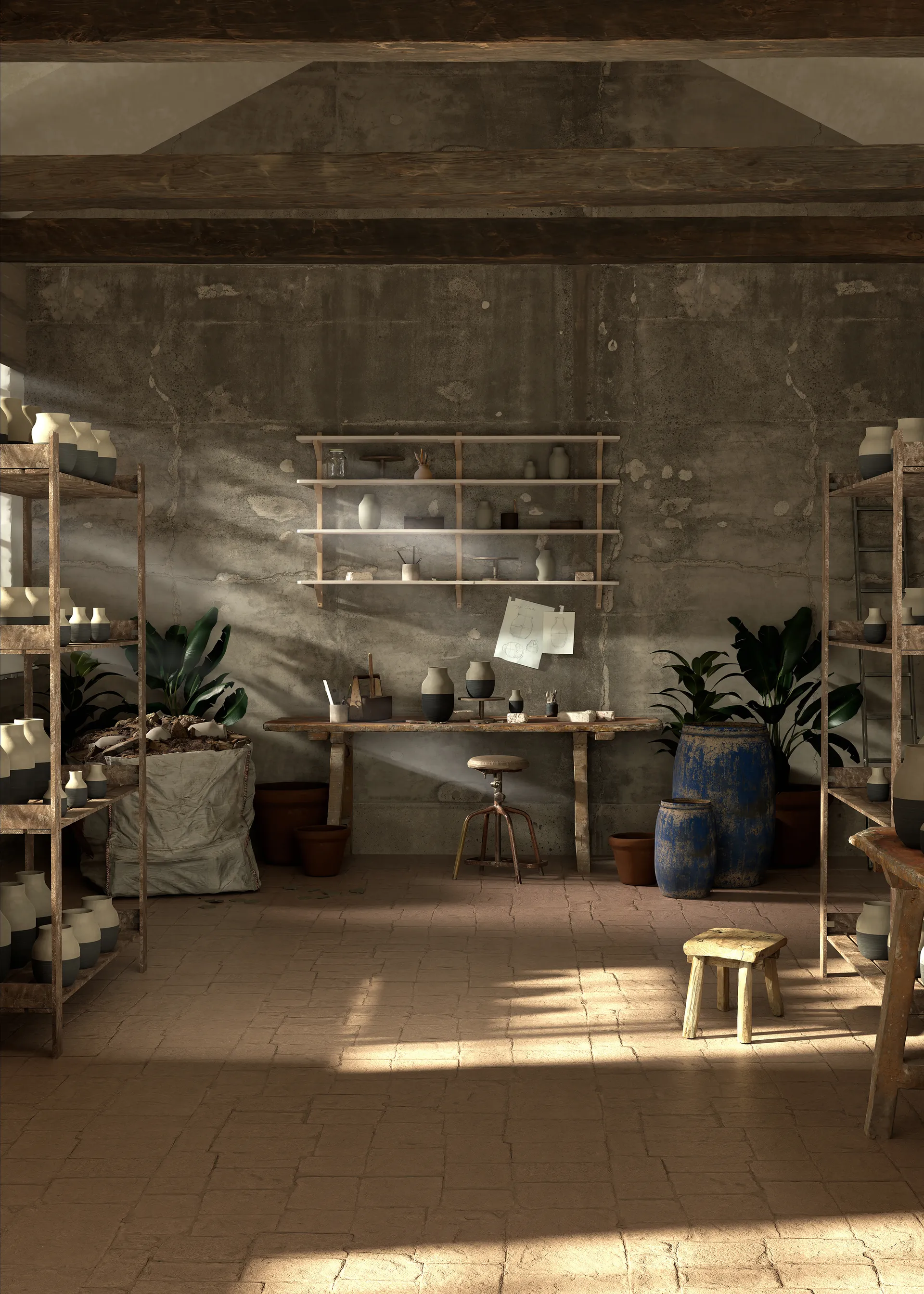 Omaggio Circulare Vaso H20 cm, Grigio antracite Kähler