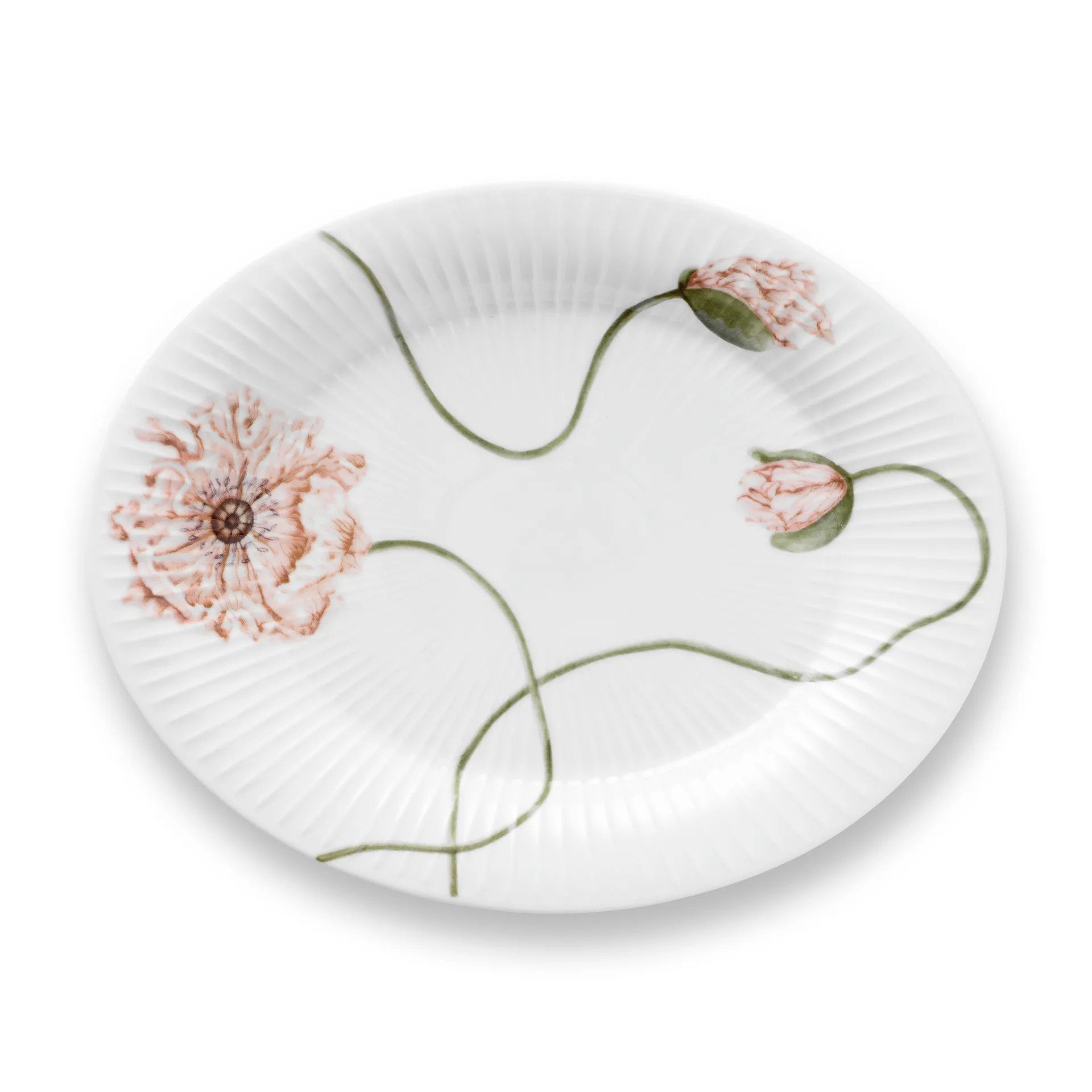 Piattino ovale Hammershøi Poppy 22,5x28,5 cm, bianco Kähler