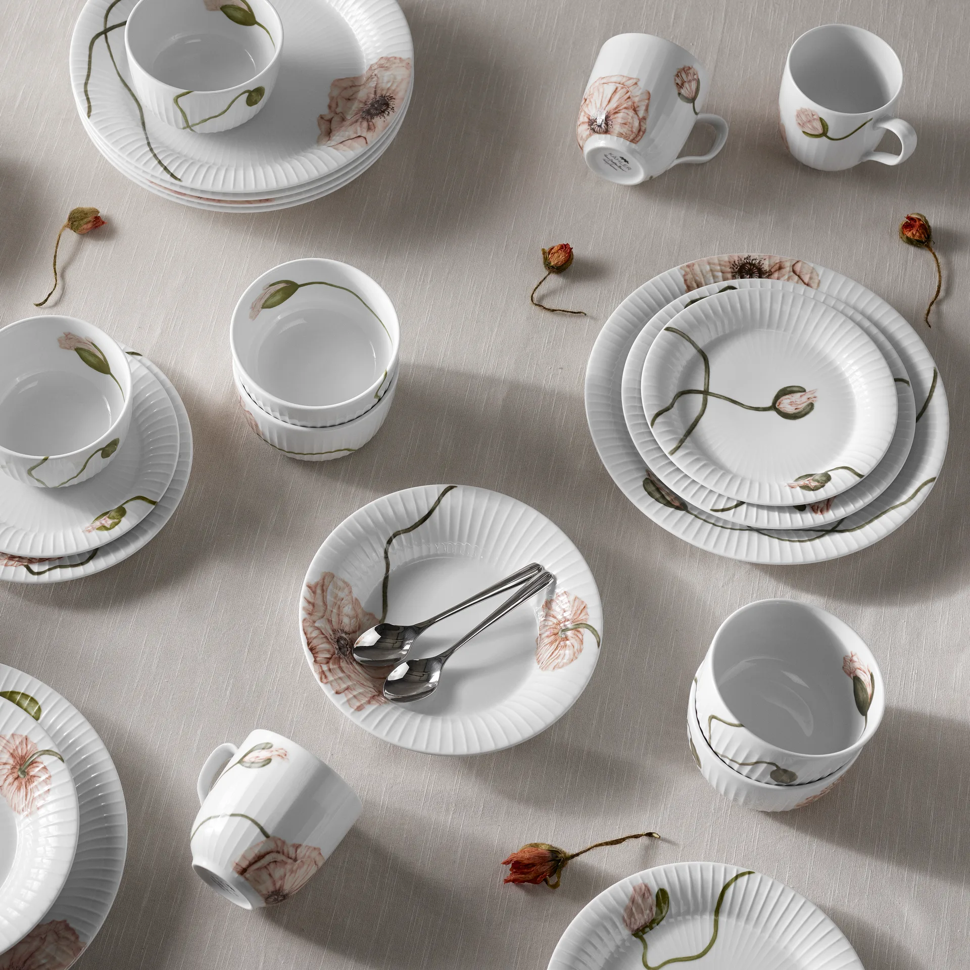 Piatto fondo Hammershøi Poppy Ø 21 cm, bianco Kähler