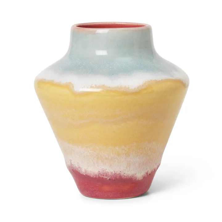 Poppery vaso 12 cm - Pink-mint-giallo - Kähler