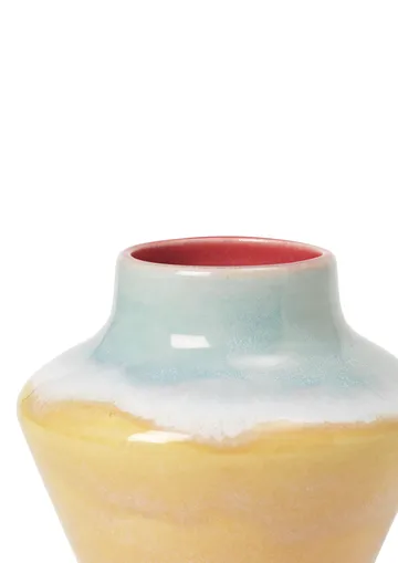 Poppery vaso 12 cm - Pink-mint-giallo - Kähler