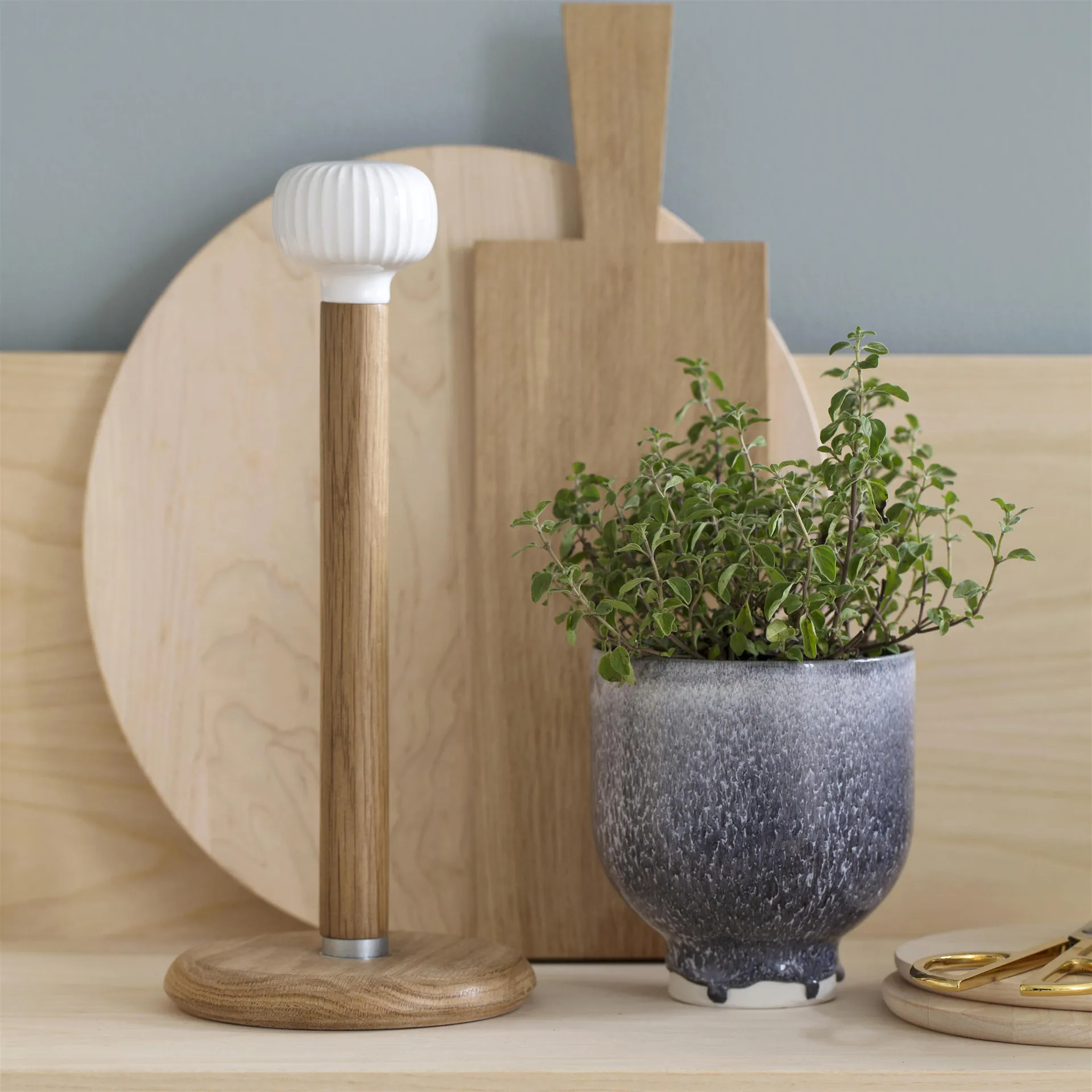 Porta rotolo da cucina Hammershøi, bianco Kähler