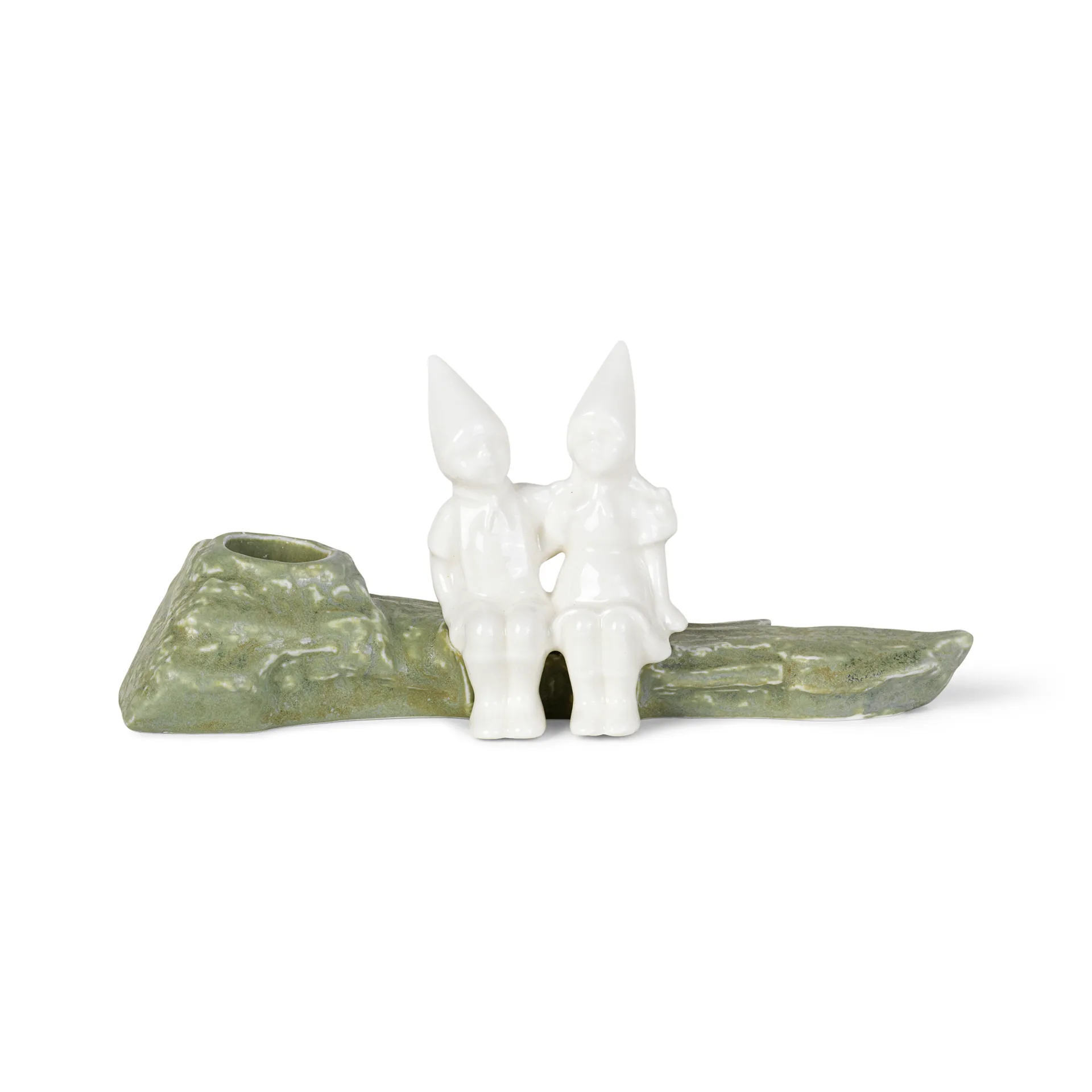 Portacandela Christmas Tales - Abbraccio natalizio 8,5 cm, Bianco Kähler