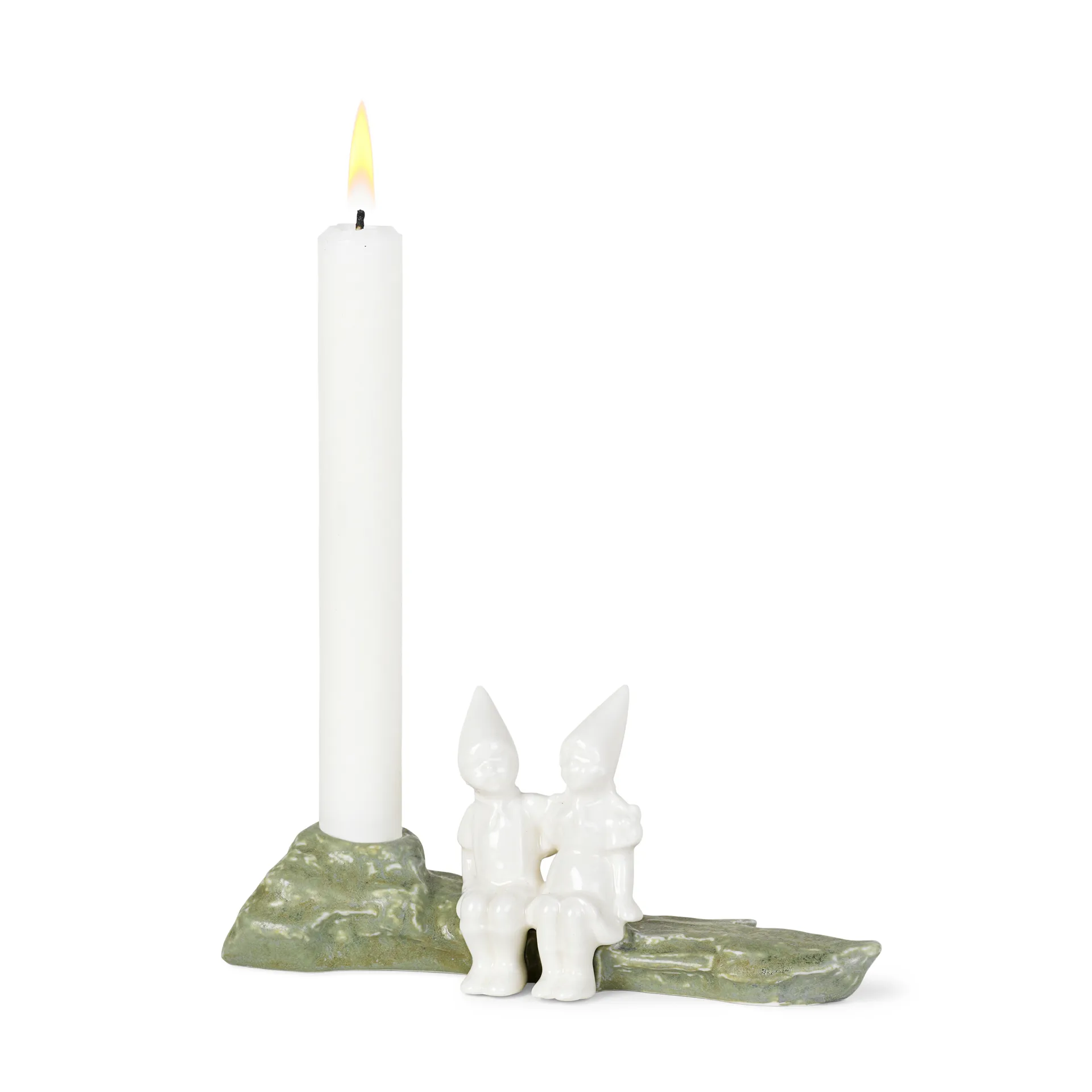 Portacandela Christmas Tales - Abbraccio natalizio 8,5 cm, Bianco Kähler