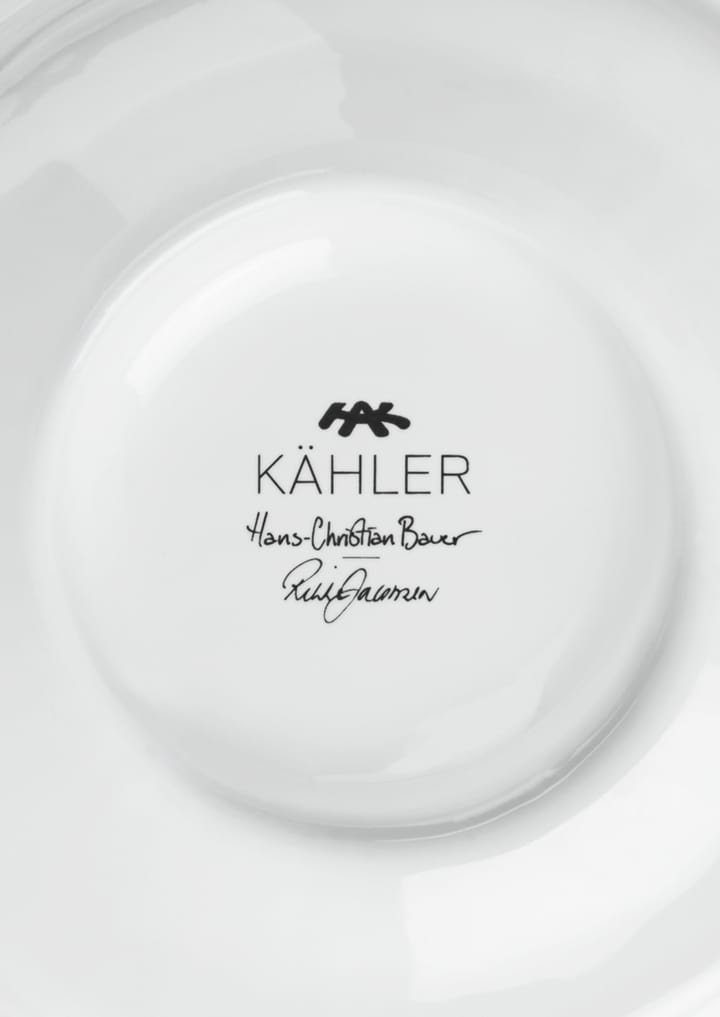 Portacandela largo Hammershøi Ø 13 cm, Bianco Kähler