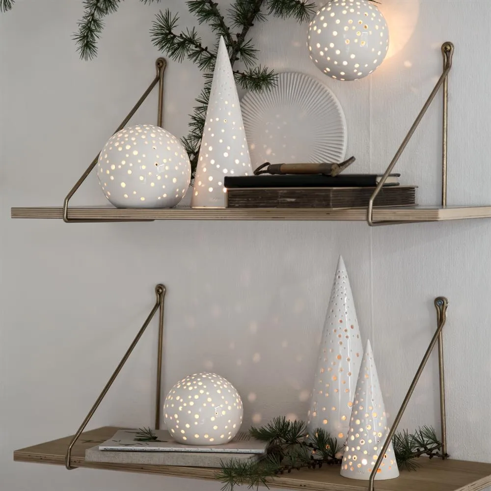 Portacandela Nobili, piccolo, snow bianco Kähler