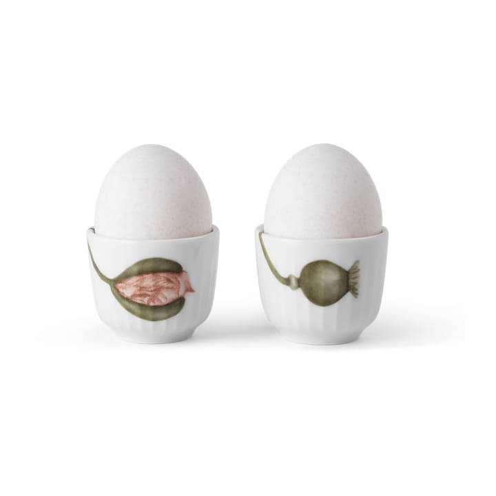 Portauovo Hammershøi Poppy confezione da 2, Bianco - con decoro Kähler