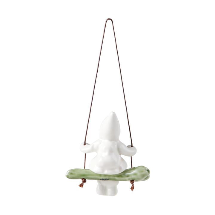 Statuina bimba sull'altalena Christmas Tales, 8 cm, Bianco, rosa Kähler