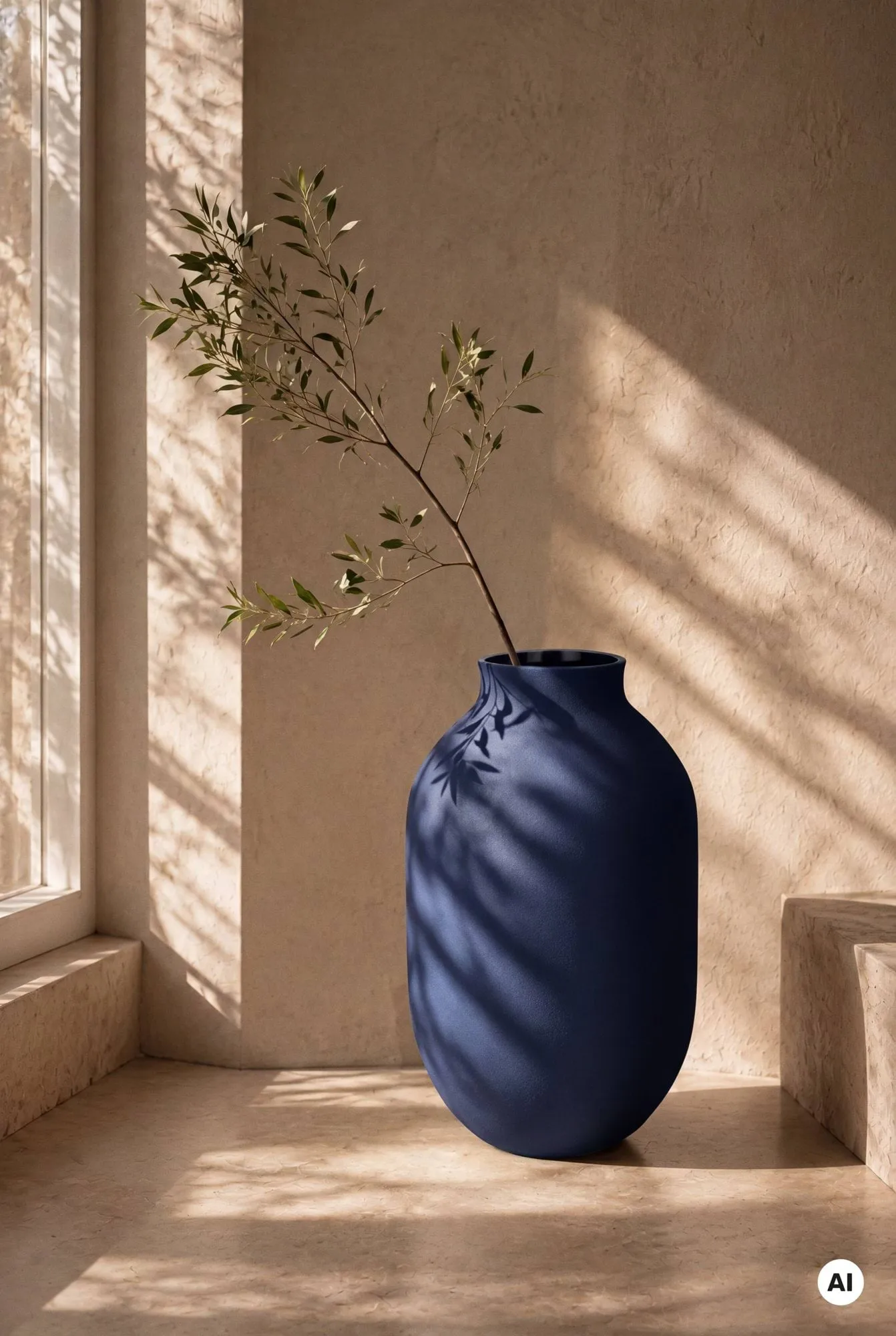 Studio Omaggio vaso, Blu, 50 cm Kähler