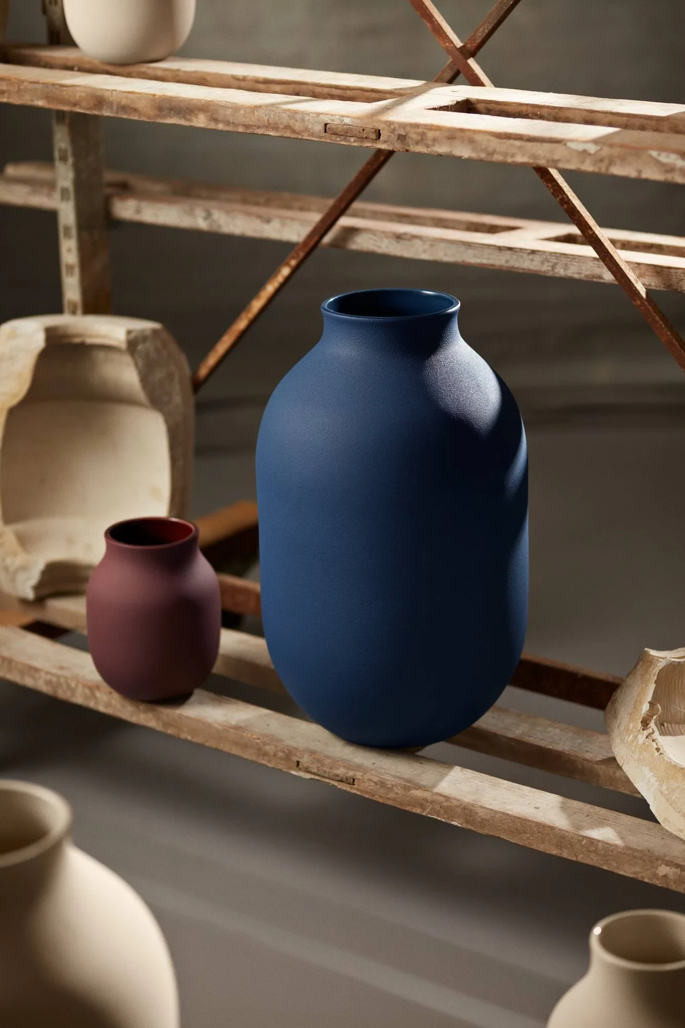 Studio Omaggio vaso, Blu, 50 cm Kähler