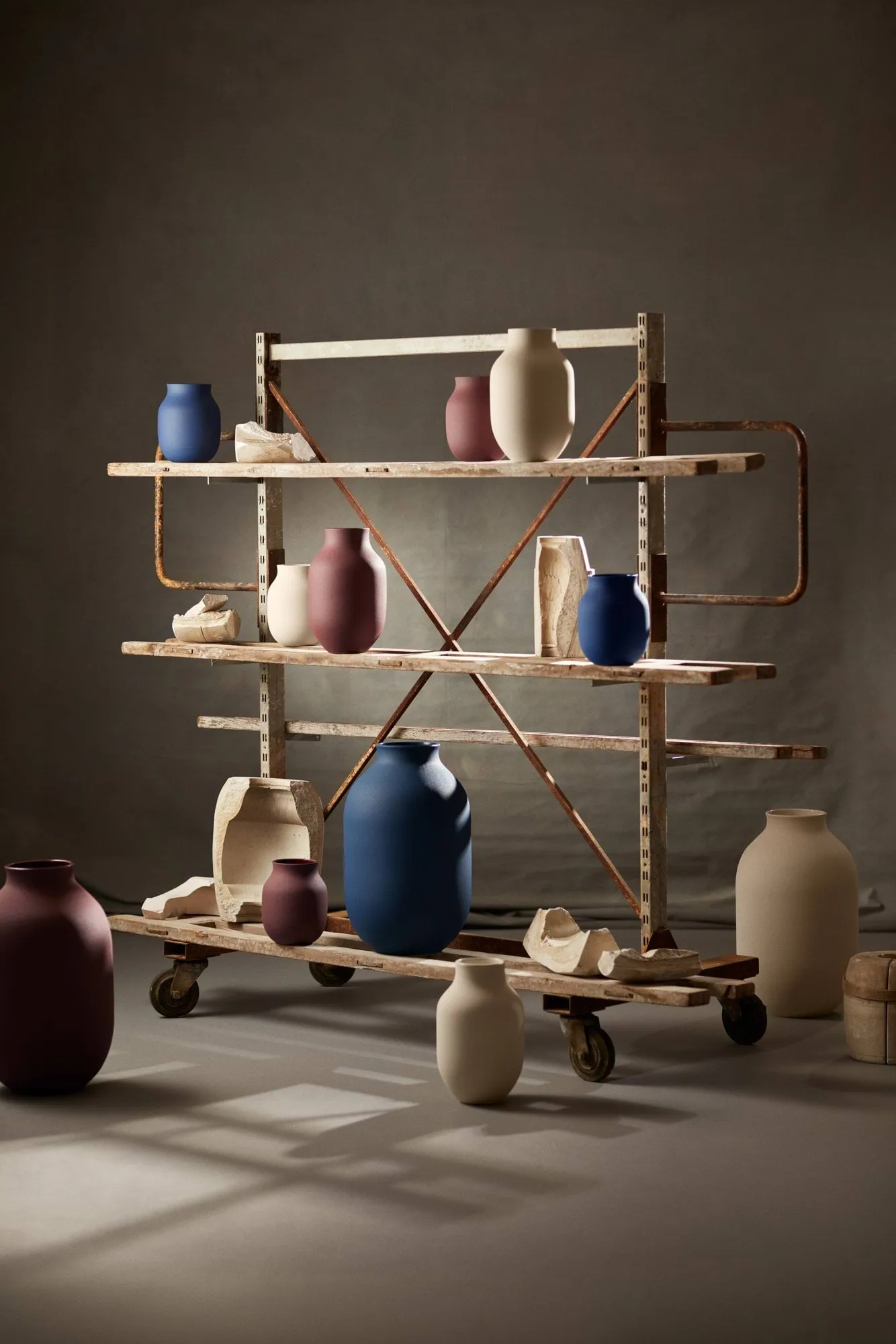 Studio Omaggio vaso, Sabbia, 50 cm Kähler