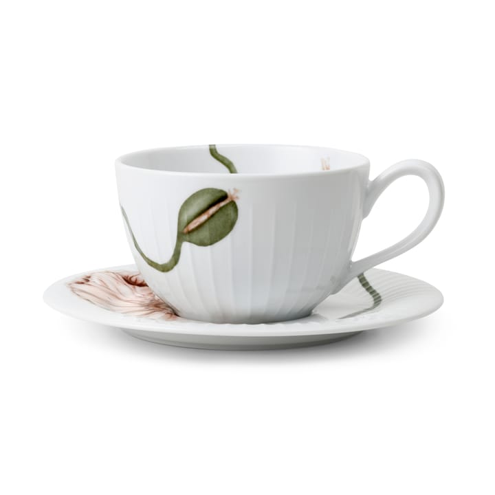 Tazzina da tè con piattino Hammershøi Poppy 38 cl - bianco - Kähler