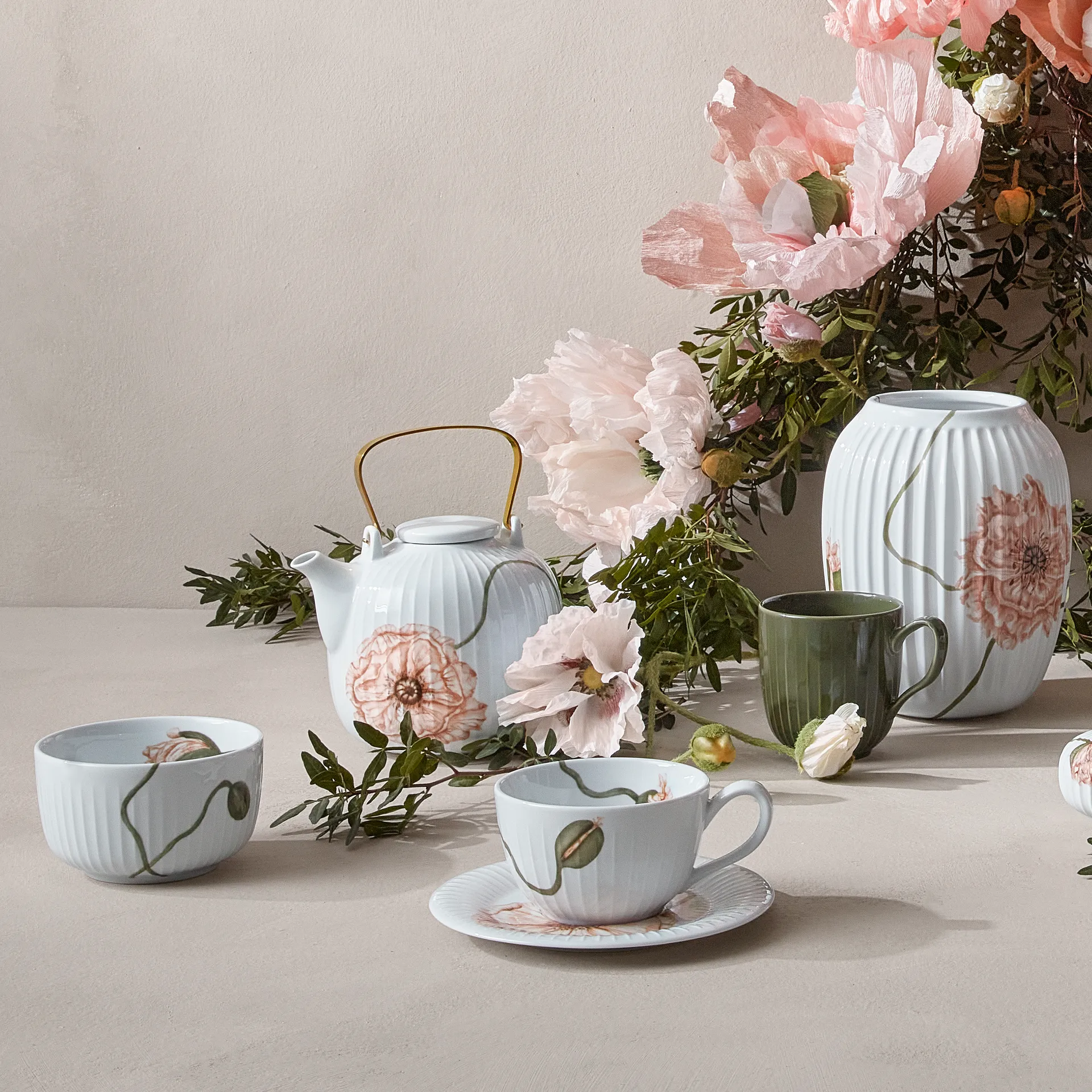 Teiera Hammershøi Poppy 1,2 L, bianco Kähler