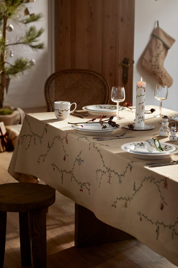 Tovaglia beige Hammershøi Christmas , 150x270 cm Kähler