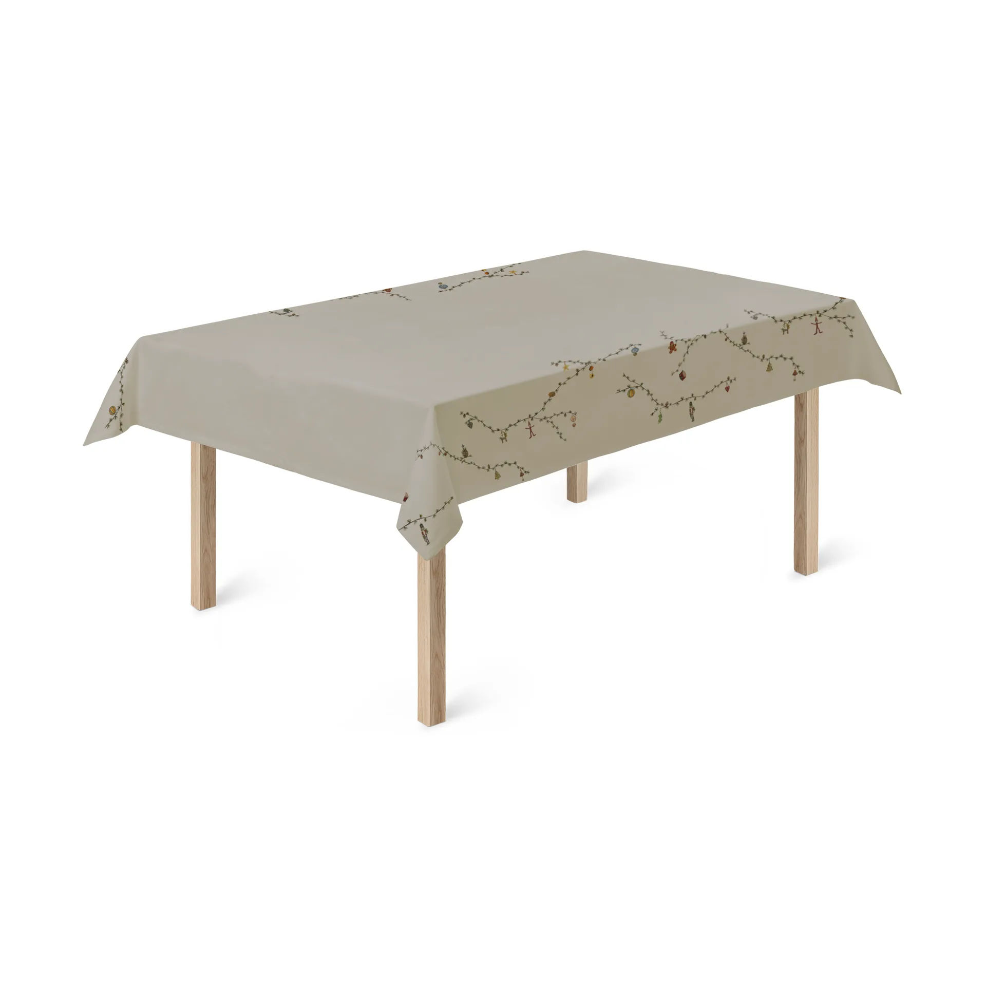 Tovaglia beige Hammershøi Christmas, 150x320 cm Kähler