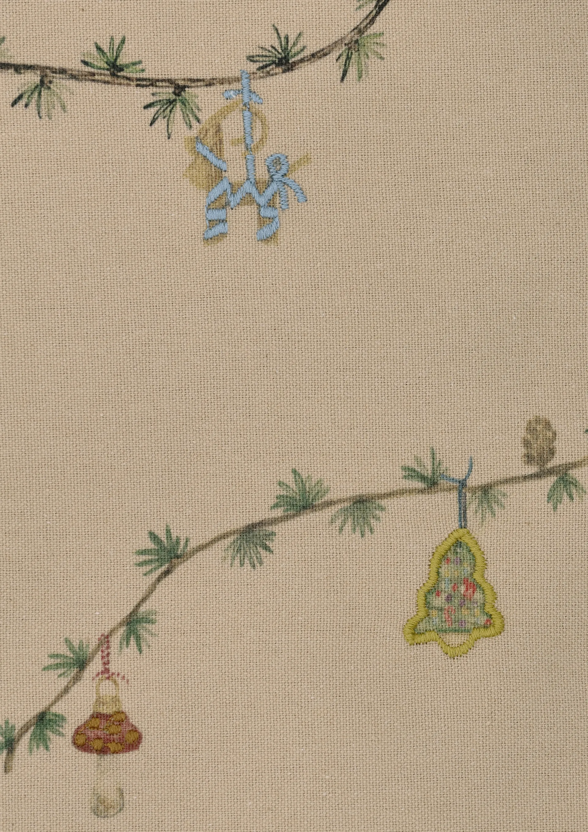 Tovaglia sand Hammershøi Christmas, 150x220 cm Kähler