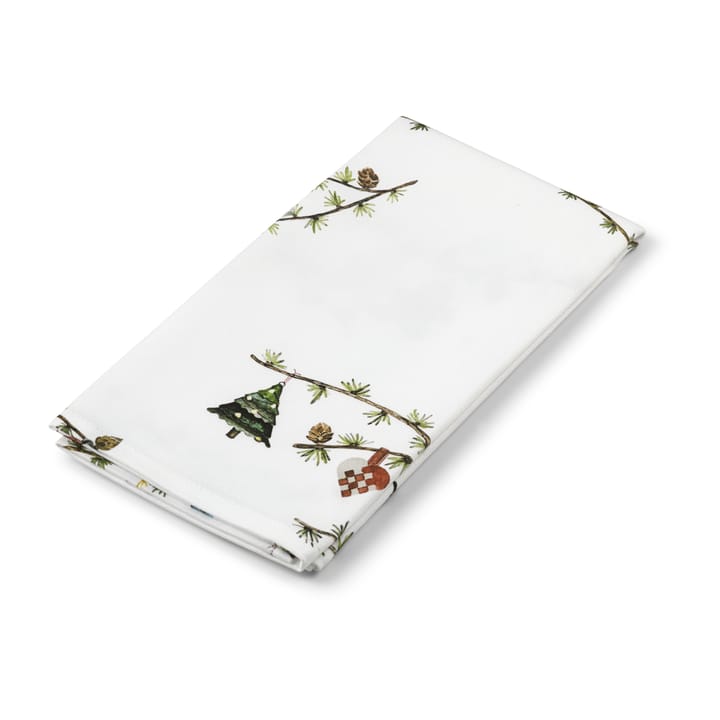Tovagliolo di stoffa Hammershøi Christmas, 45x45 cm, confezione da 4, Bianco Kähler
